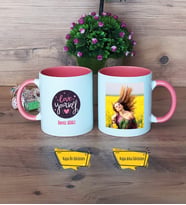 Love Yourself Kupa Bardak Pembe Fotoğraflı Motto