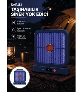 Elektrikli Sinek Öldürücü 365NM UV LED'li Masaüstü Cihaz Mavi Renk