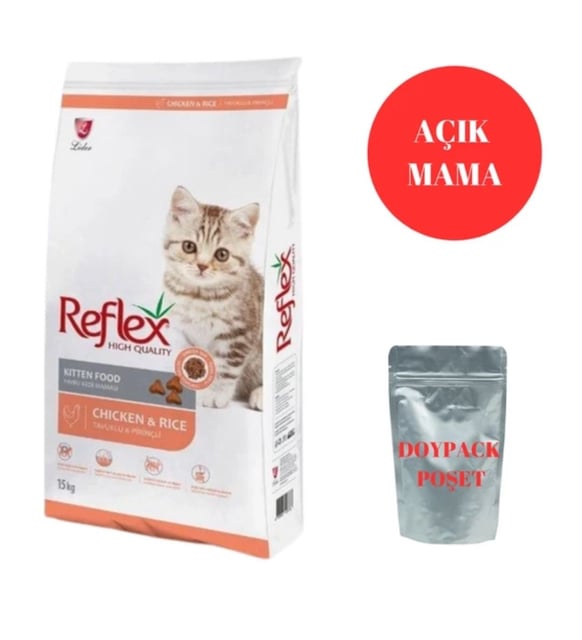 Reflex Kitten Tavuklu Yavru Kedi Maması 3 kg açık mama