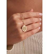 Kişiye Özel 925 Ayar Gümüş Tasarım Kurt Figürlü Kolye (Gold)