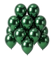 Yeşil Renk Lateks krom Balon (30 cm) - 12 Adet
