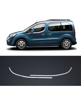 Peugeot Partner Tepee Cam Çıtası Kromu Nikelajı 2008 Sonrası