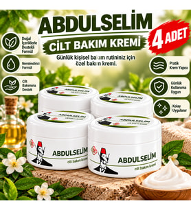Abdulselim 200 ml Cilt Bakım Kremi – Günlük Kişisel Bakım x4