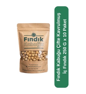 Fındık Kabuğu Çifte Kavrulmuş İç Fındık 250 G x 10 Paket