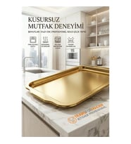 Gold Profesyonel Sunum Tepsisi - Heidi Bauer Serisi 31x21 cm 722991