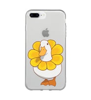 Iphone 7 Plus / 8 Plus Uyumlu Tatlı Ördek Desenli Şeffaf Telefon Kılıfı