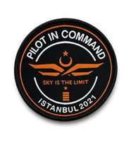 Peç "PILOT IN COMMAND" Dokuma