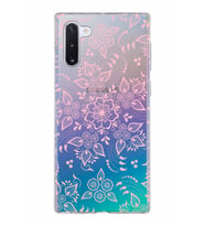 Samsung Galaxy Note 10 Kapak Nostalji Desen Tasarımlı Şeffaf Silikon Kılıf