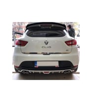 Renault Clio 4 Arka Tampon Difüzör Gri