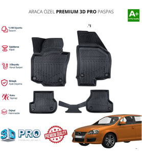 JETTA ARACA ÖZEL 3D PASPAS 2008 2009 2010