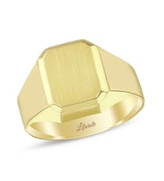 Altın Erkek Yüzük Kare Düz Model (Gold)