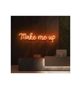 Make Me Up Yazılı Neon Tabela