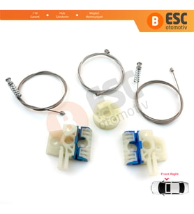 VW Tiguan MK1 5N 2007-2018 5-Kapı SUV 5N0837462 İçin Ön Sağ Kapı Cam Kriko Tamir Seti