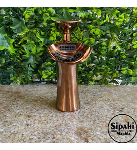 Rose Gold Modern Kısa Lavabo Bataryası
