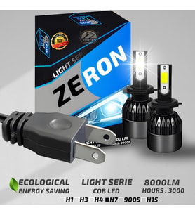 ZERON Light Series H7 Led Xenon Şimşek Etkili Led Xenon Led Ampul
