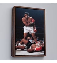 Çerçeveli Muhammet Ali Nakavt Tablosu (Beyaz)