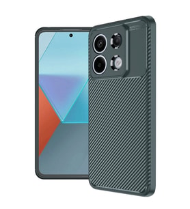 Redmi Note 13 4G Kılıf Auto Focus Karbon Kapak - Koyu Yeşil