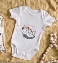 BK Kids Love You Tasarımlı Bebek Body Zıbın - Model 1
