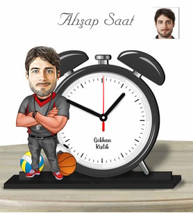 Kişiye Özel Ahşap Saat-Beden Eğitimi Öğretmeni Erkek-1