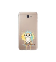 Samsung Galaxy J7 Prime 2 ile Uyumlu Splash Mirket Tasarımlı Şeffaf Silikon Kılıf