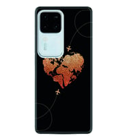 Vivo V30 Kılıf Silikon Desen Özel Seri Plane Heart 1721