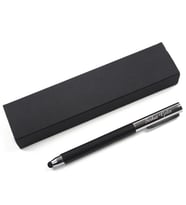 Kişiye Özel Baskılı Siyah Desenli Metal Roller Kalem