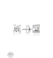 Swarovski Zirconia Kadın 0,36 Karat Tektaş Zirkon Gümüş Küpe