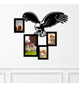 Kişiye Özel Fotoğraflı Kartal Tasarımlı Tablo