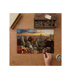 New York Şehir Manzarası Tasarımı 240 parça Ahşap Puzzle Ahşap Kutuda MP05855