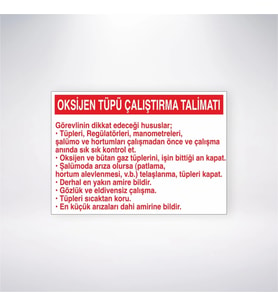 Oksijen Tüpü Çalıştırma Talimatı