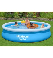 Tritech Güçlendirilmiş Gövdeli Şişme Çember Havuz Yer Kaplamayan Pratik Büyük Boy Yazlık 3.66 m x 76 cm