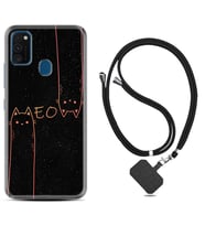 Samsung M21 M22 M23 M30 M31S M32 Kılıf Boyun Askılı Silikon Meow 1657