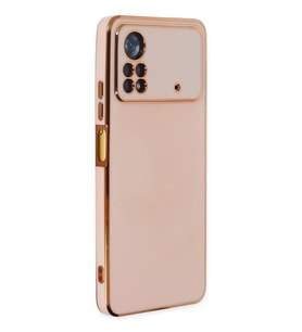 Newface Xiaomi Poco X4 Pro 5G Kılıf Volet Silikon - Pembe