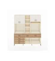 Hyperion Dolap 11 Raflı 6 Çekmeceli 4 Kapaklı 220x44x243 Aytaşı-Aytaşı/Çam