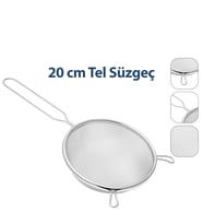 20CM TEL SÜZGEÇ METAL SAPLI KULAKLI (5343)