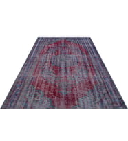 Bordo El Dokuma Eskitme Halı Madalyonlu Klasik Stil Oturma Odası Halısı Salon Yatak Odası