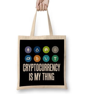 Cryptocurrency Is My Thing Bitcoin BTC HODL Bez Çanta Uzun Saplı