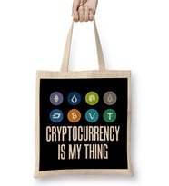 Cryptocurrency Is My Thing Bitcoin BTC HODL Bez Çanta Uzun Saplı