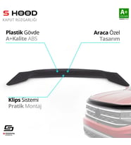 S-Dizayn Kia Uyumlu Ceed ABS Plastik Kaput Rüzgarlığı 2012-2018 A+Kalite Parça