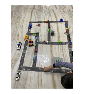Oto Bant Çocuklar Için Yapışkanlı Yol 10 Mt Uzunluk 7 Cm Genişlik (2 SET HALİNDE STILIR)