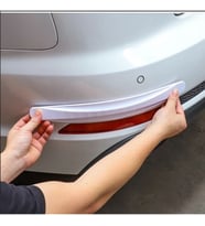 Araba Tampon Koruyucu Karbon Desenli Beyaz