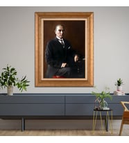 Altın Varaklı Paspartulu Çerçeveli Tablo hb600