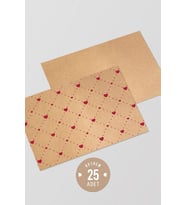 No1 25'li Pure Love Seri Hediye Not Kartı (Kahverengi)