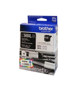 Brother LC569XLBK Black Siyah 2.400 Sayfa Kartuş MFC-J3520-J3720