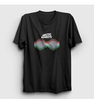 Presmono Unisex Siyah Wave Arctic Monkeys T-Shirt 294431tt
