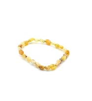 HAKİKİ AMORF KESİM DOĞAL SARI OPAL TAŞI BİLEKLİK 1.KALİTE