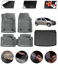 Skoda Fabia Hatchback 1999-2007 Uyumlu Paspas Araca Özel Bagaj Havuzu MBS Gri