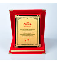 ANNELER GÜNÜ HEDİYESİ PLAKET