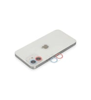 Durukar® iPhone 12 Mini Renkli Kamera Lens Koruma Cam - Pembe-Mavi