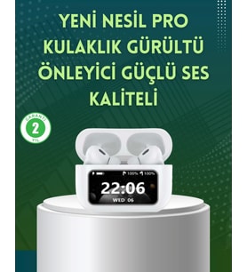 Yüksek Bass ve Güçlü Ses Özellikli Akıllı Bluetooth Kulaklık Dokunmatik Kontrol